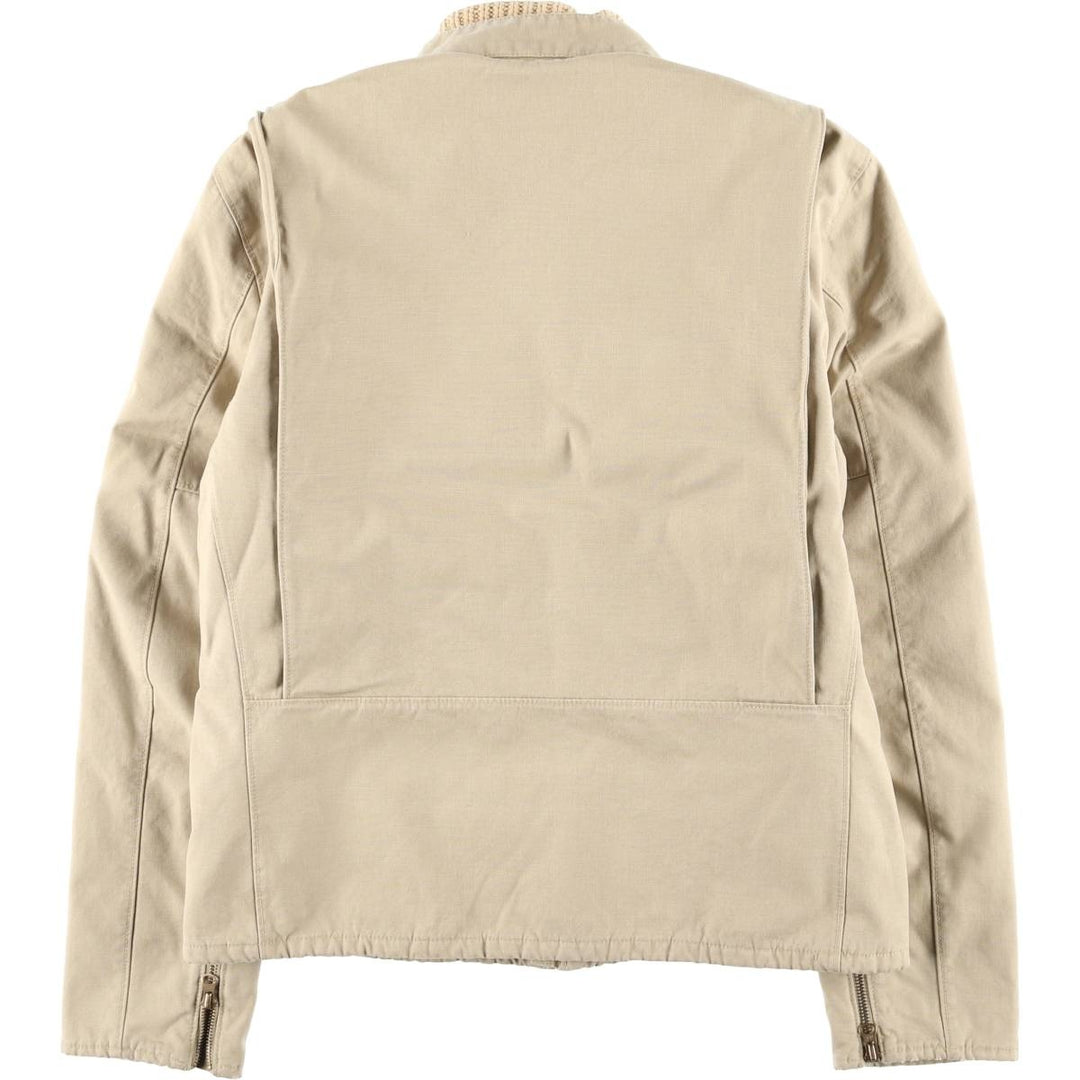 2000'S Ralph Lauren POLO JEANS COMPANY Padded Jacket, Puffer Jacket, Single Rider's Jacket cotton Beige type Vintage Second Hand