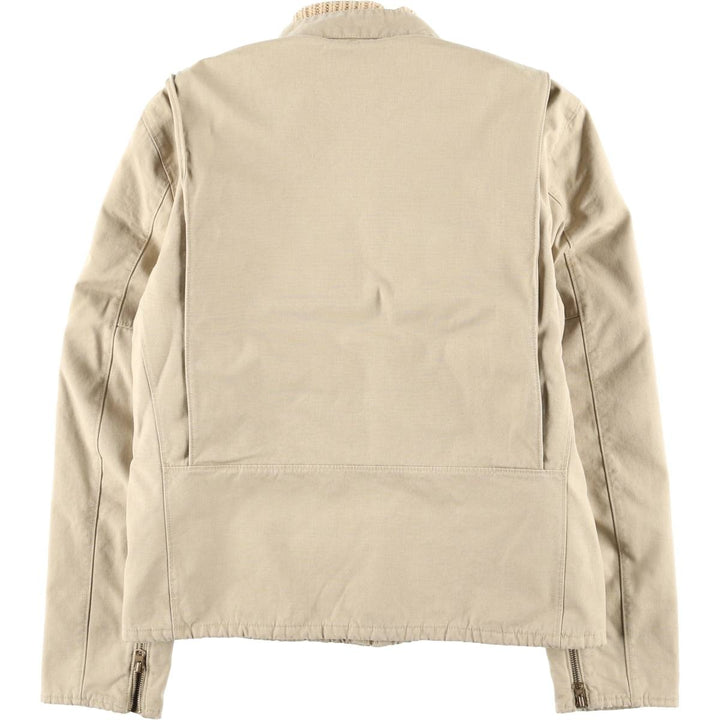 2000'S Ralph Lauren POLO JEANS COMPANY Padded Jacket, Puffer Jacket, Single Rider's Jacket cotton Beige type Vintage Second Hand