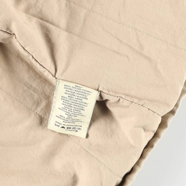 2000'S Ralph Lauren POLO JEANS COMPANY Padded Jacket, Puffer Jacket, Single Rider's Jacket cotton Beige type Vintage Second Hand