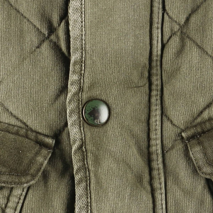 Ralph Lauren POLO RALPH LAUREN quilted puffer jacket, men's size XL cotton Khaki type Vintage Second Hand