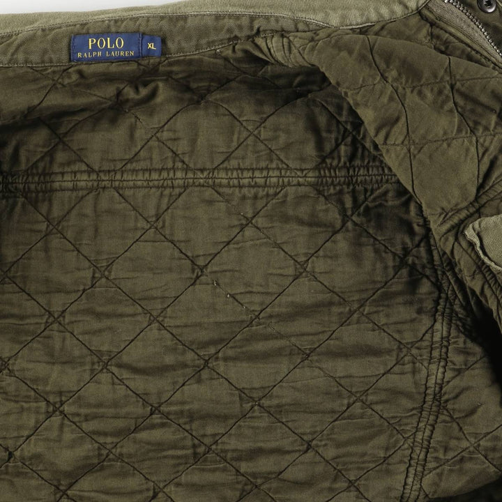 Ralph Lauren POLO RALPH LAUREN quilted puffer jacket, men's size XL cotton Khaki type Vintage Second Hand