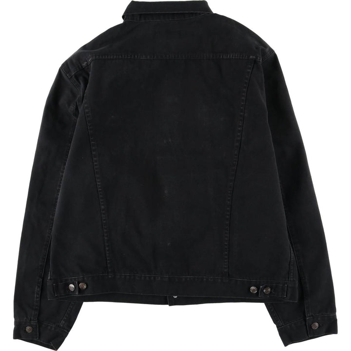 Ralph Lauren POLO JEANS COMPANY plain cotton jacket with logo patch, men's size XXL equivalent, lightweight, long sleeves. cotton black type Vintage Second Hand
