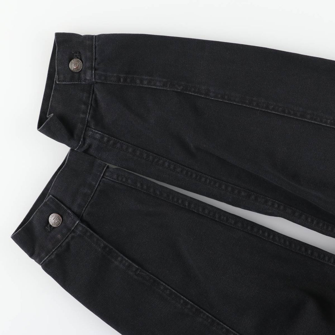 Ralph Lauren POLO JEANS COMPANY plain cotton jacket with logo patch, men's size XXL equivalent, lightweight, long sleeves. cotton black type Vintage Second Hand