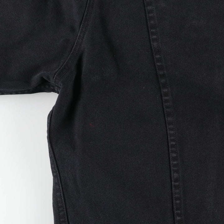 Ralph Lauren POLO JEANS COMPANY plain cotton jacket with logo patch, men's size XXL equivalent, lightweight, long sleeves. cotton black type Vintage Second Hand