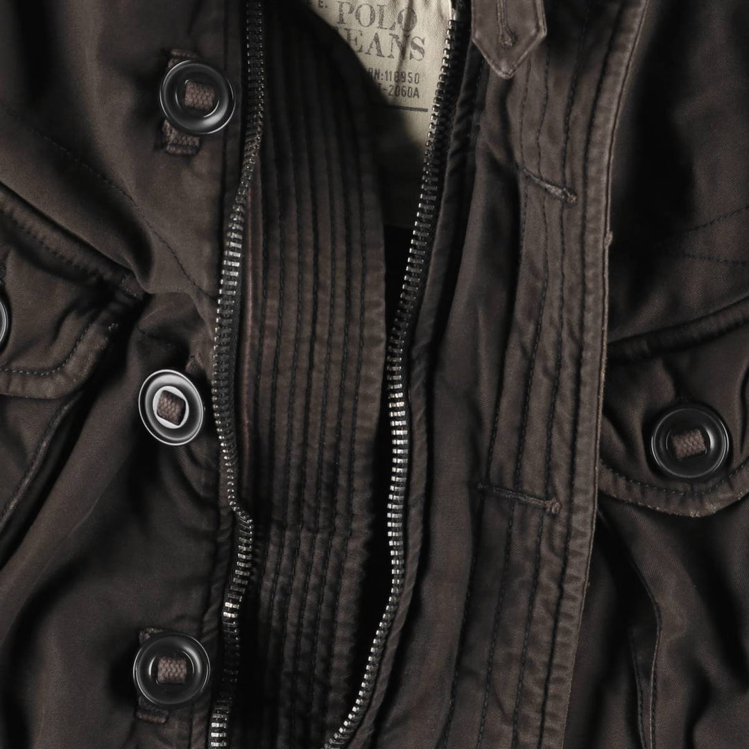 Ralph Lauren POLO JEANS COMPANY Military Combat Jacket, Men's Size M (approx.) cotton Khaki type Vintage Second Hand