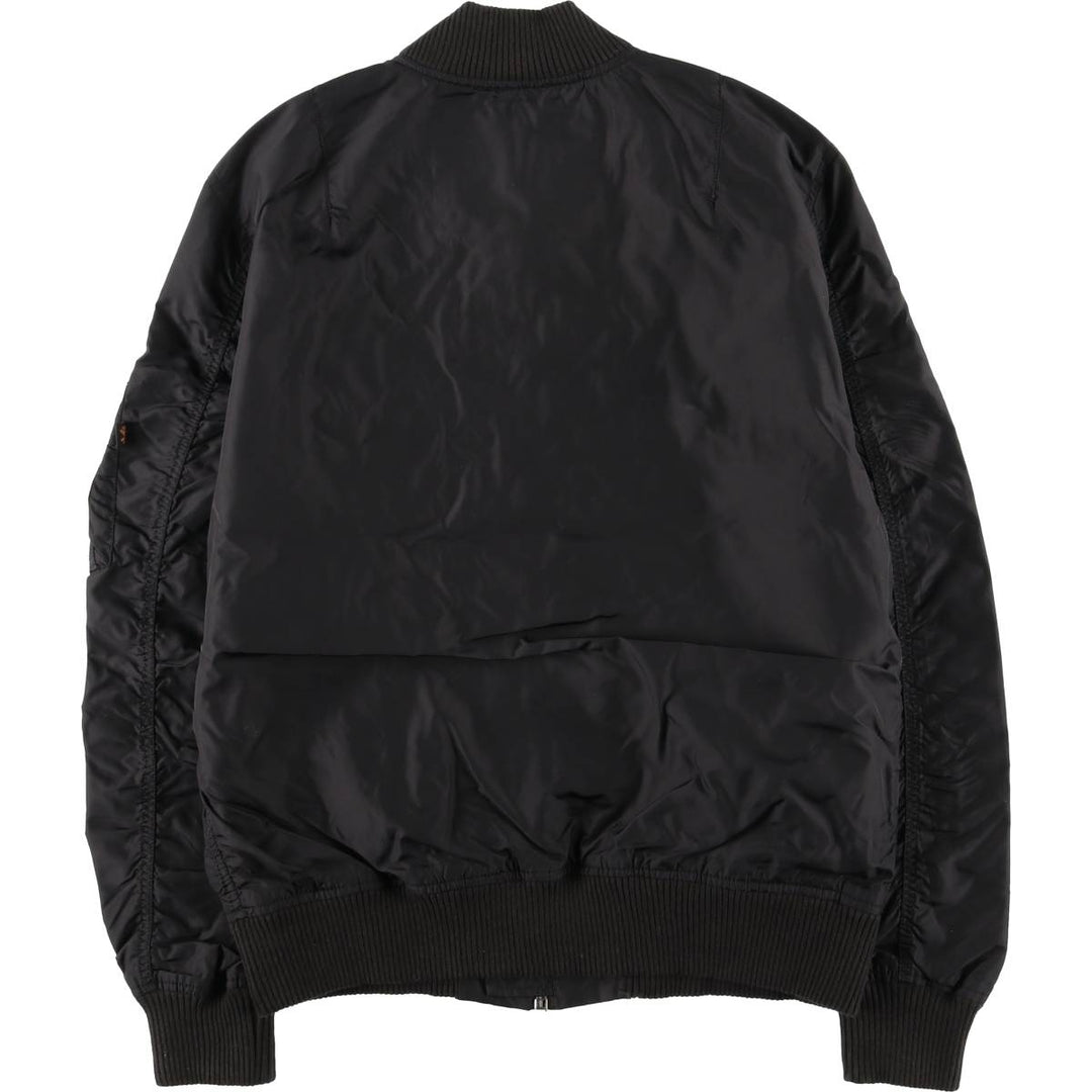 Civilian Alpha MA-1 Military Flight Jacket, Men's Size L Nylon black type Vintage Second Hand