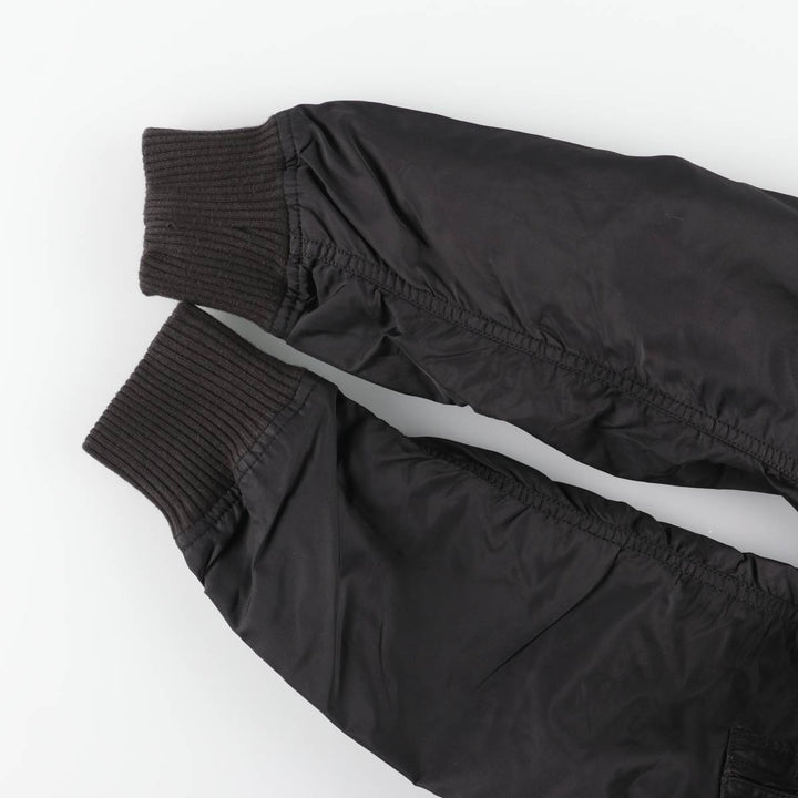 Civilian Alpha MA-1 Military Flight Jacket, Men's Size L Nylon black type Vintage Second Hand