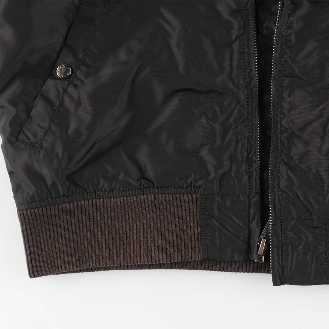 Civilian Alpha ALPHA MA-1 type military flight jacket, men's XL equivalent Nylon black type Vintage Second Hand