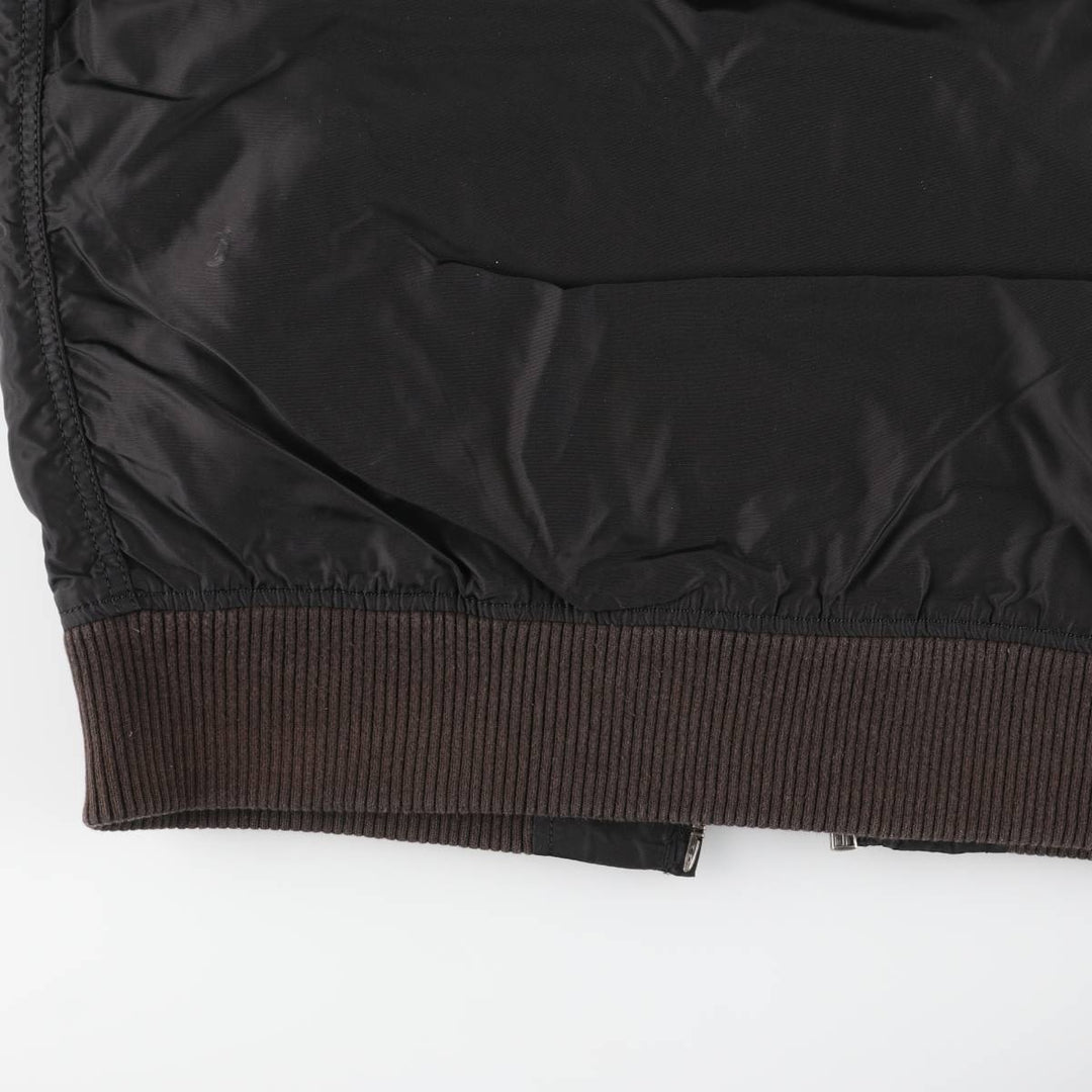 Civilian Alpha ALPHA MA-1 type military flight jacket, men's XL equivalent Nylon black type Vintage Second Hand