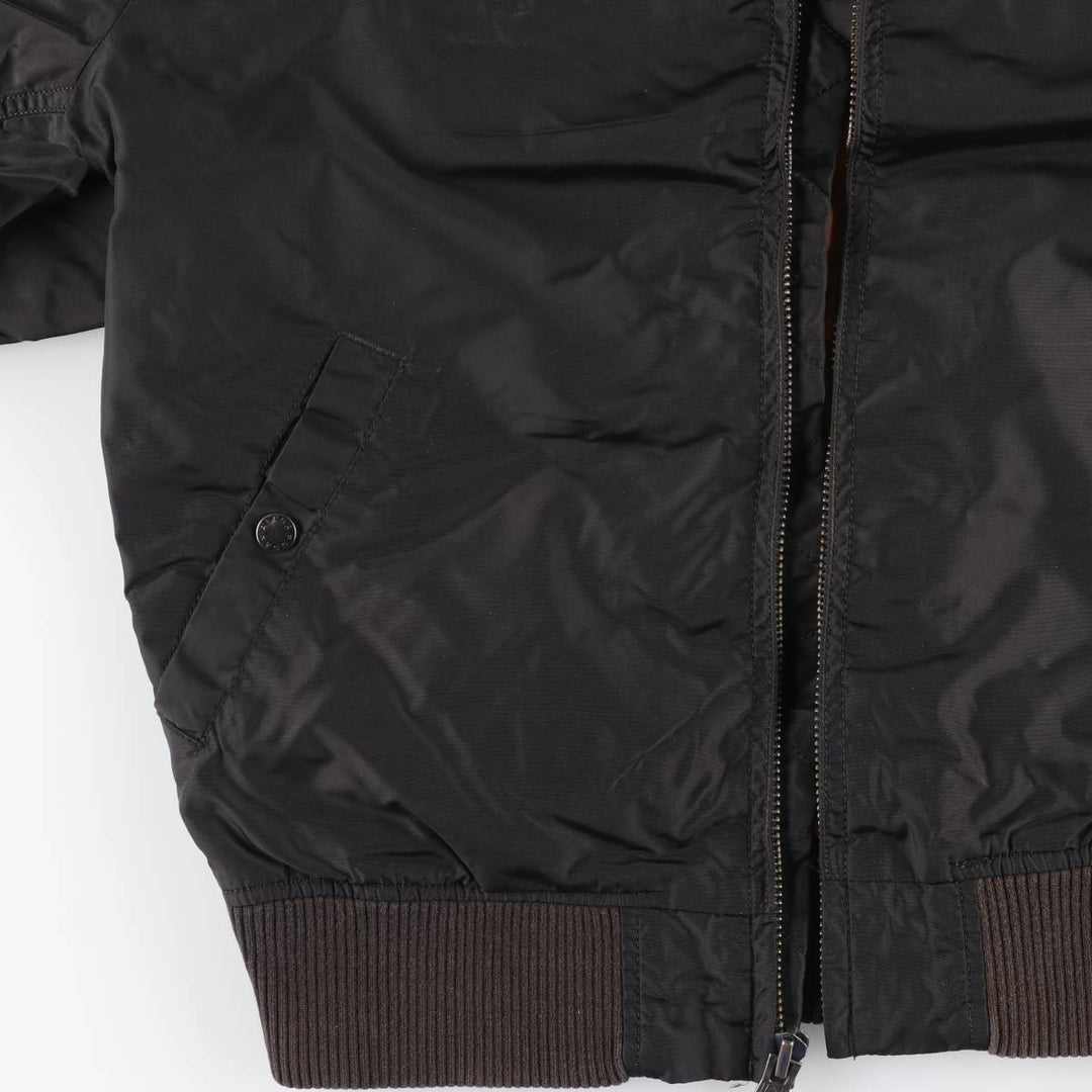 Civilian Alpha MA-1 Military Flight Jacket, Men's Size L Nylon black type Vintage Second Hand