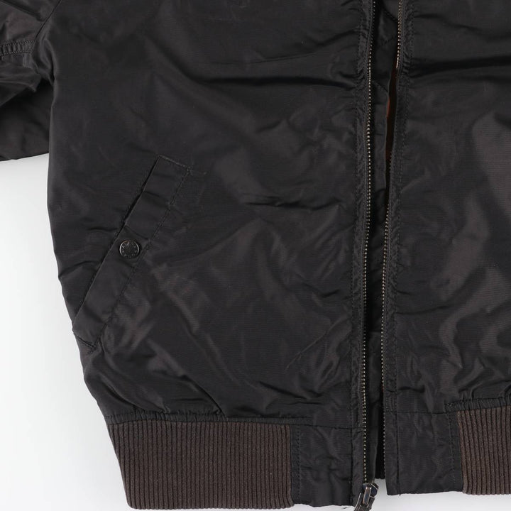 Civilian Alpha MA-1 Military Flight Jacket, Men's Size L Nylon black type Vintage Second Hand
