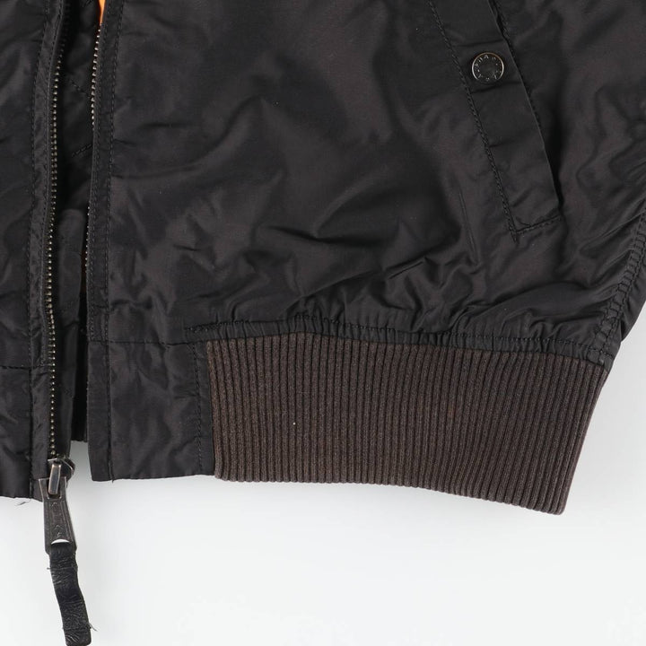 Civilian Alpha MA-1 Military Flight Jacket, Men's Size L Nylon black type Vintage Second Hand