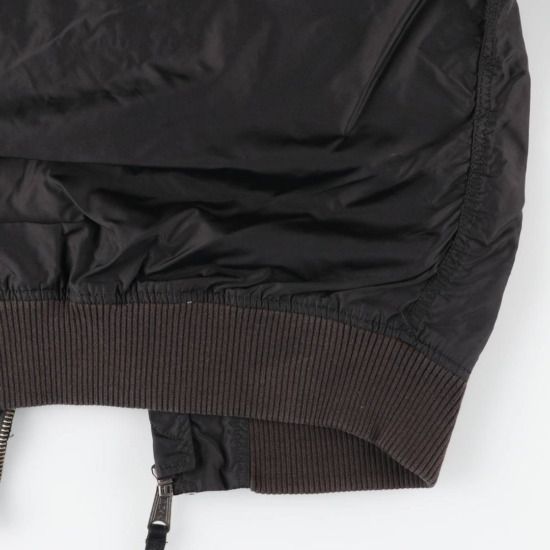 Civilian Alpha MA-1 Military Flight Jacket, Men's Size L Nylon black type Vintage Second Hand
