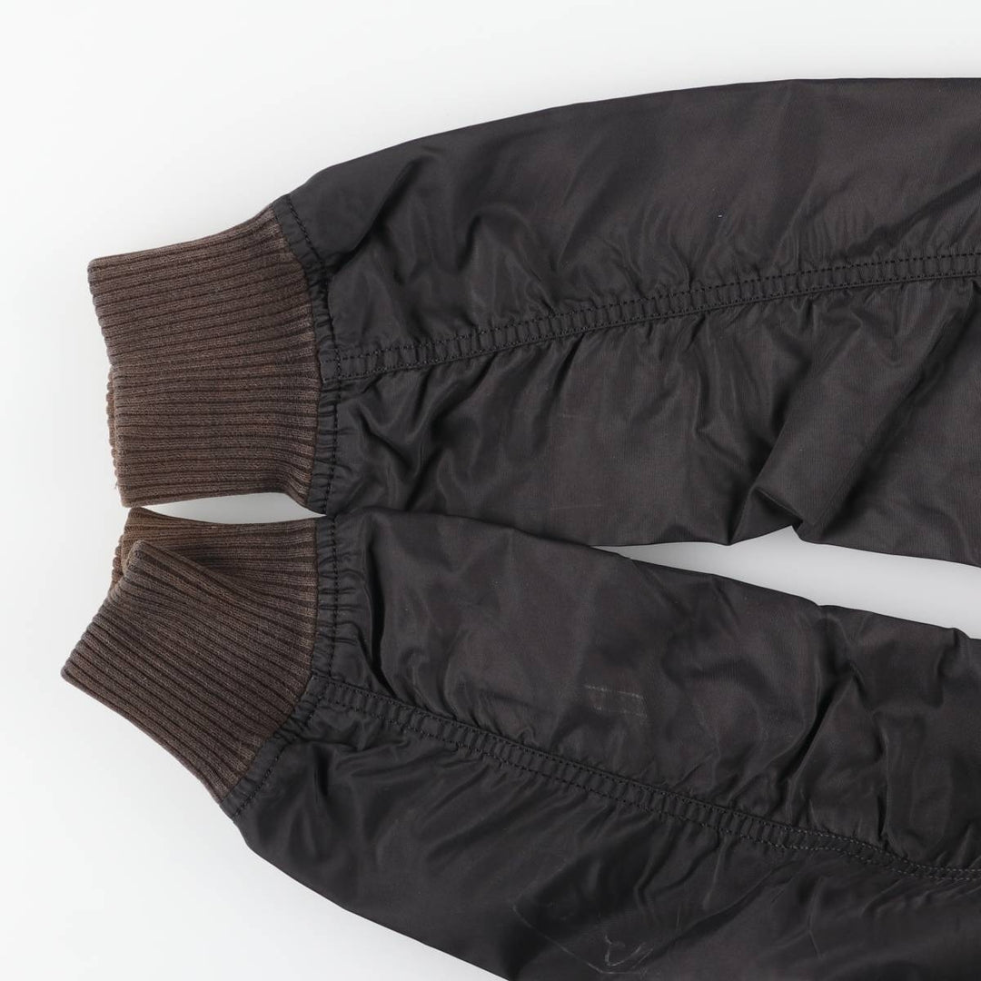 Civilian Alpha MA-1 Military Flight Jacket, Men's Size L Nylon black type Vintage Second Hand