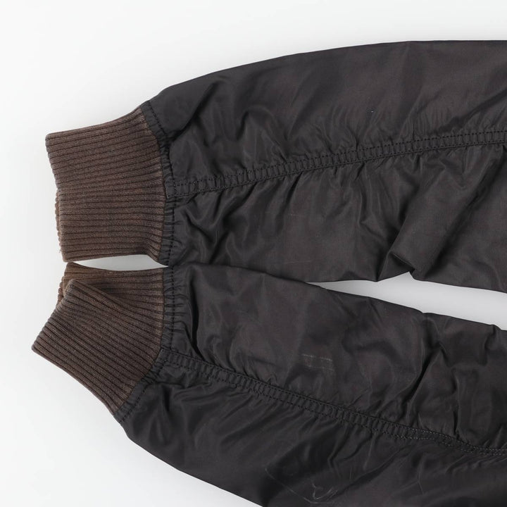 Civilian Alpha MA-1 Military Flight Jacket, Men's Size L Nylon black type Vintage Second Hand