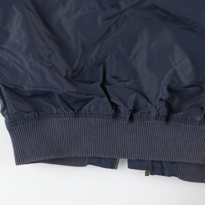 Civilian Alpha ALPHA MA-1 type military flight jacket, men's XL equivalent Nylon navy blue type Vintage Second Hand
