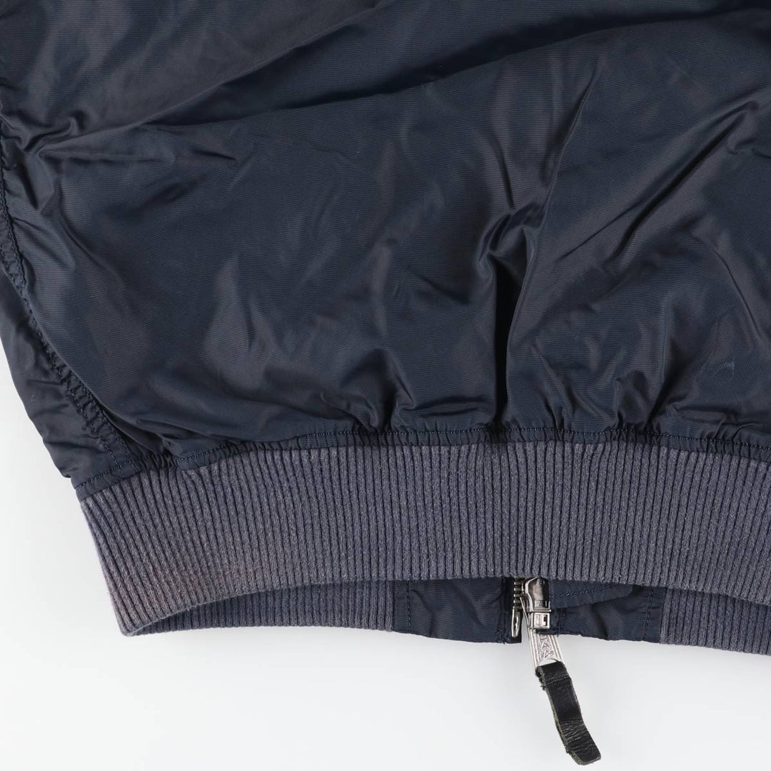 Civilian Alpha MA-1 Type Military Flight Jacket Men's M Size Nylon navy blue type Vintage Second Hand