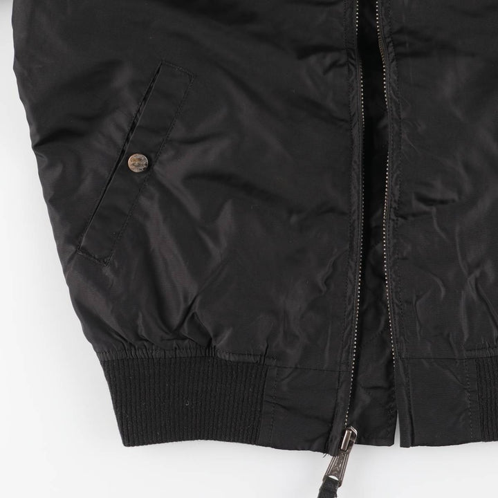 Alpha Industries MA-1 Type Military Flight Jacket, Men's Size M (Equivalent), Civilian Item Nylon black type Vintage Second Hand