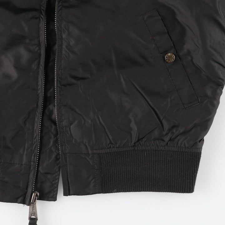 Alpha Industries MA-1 Type Military Flight Jacket, Men's Size M (Equivalent), Civilian Item Nylon black type Vintage Second Hand