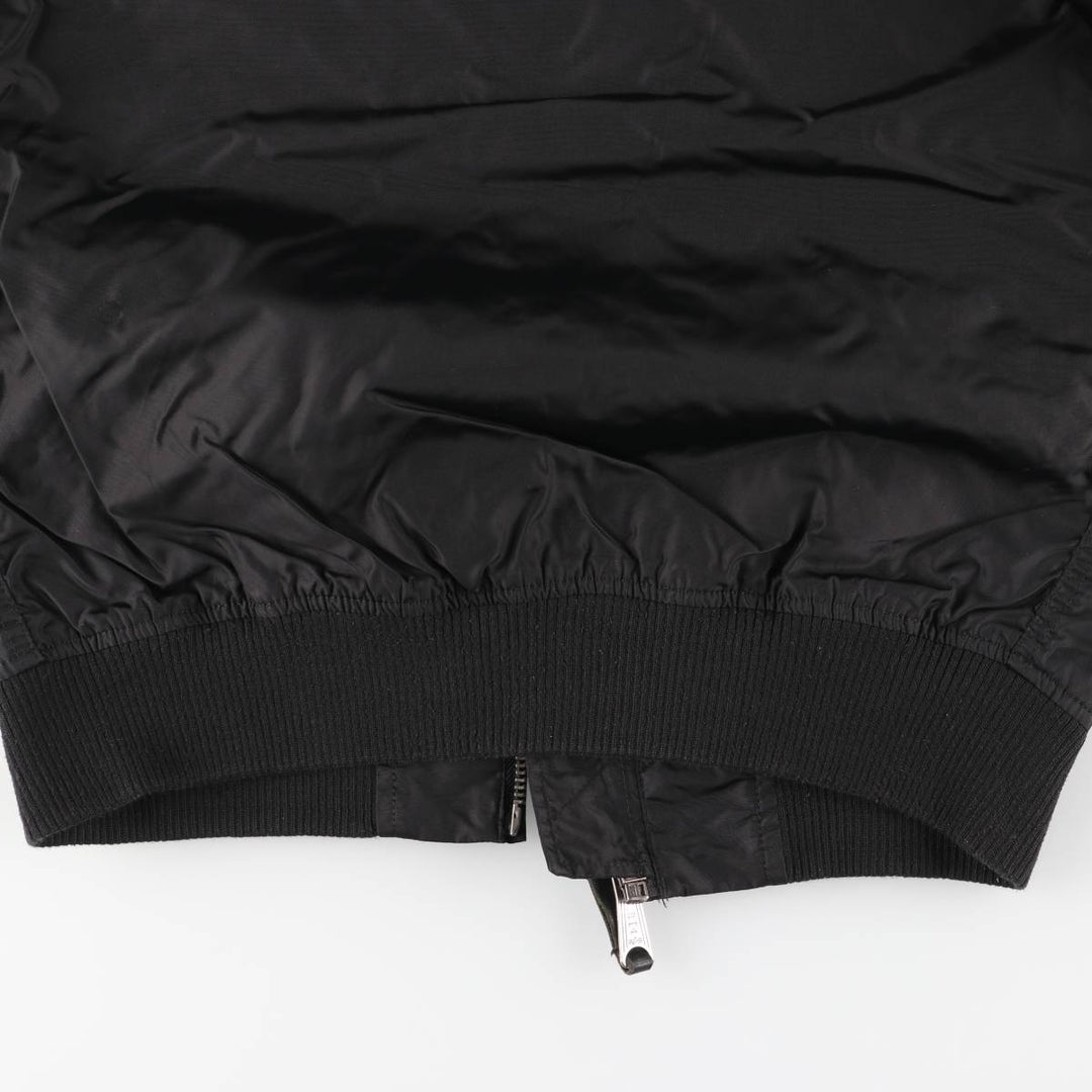 Alpha Industries MA-1 Type Military Flight Jacket, Men's Size M (Equivalent), Civilian Item Nylon black type Vintage Second Hand