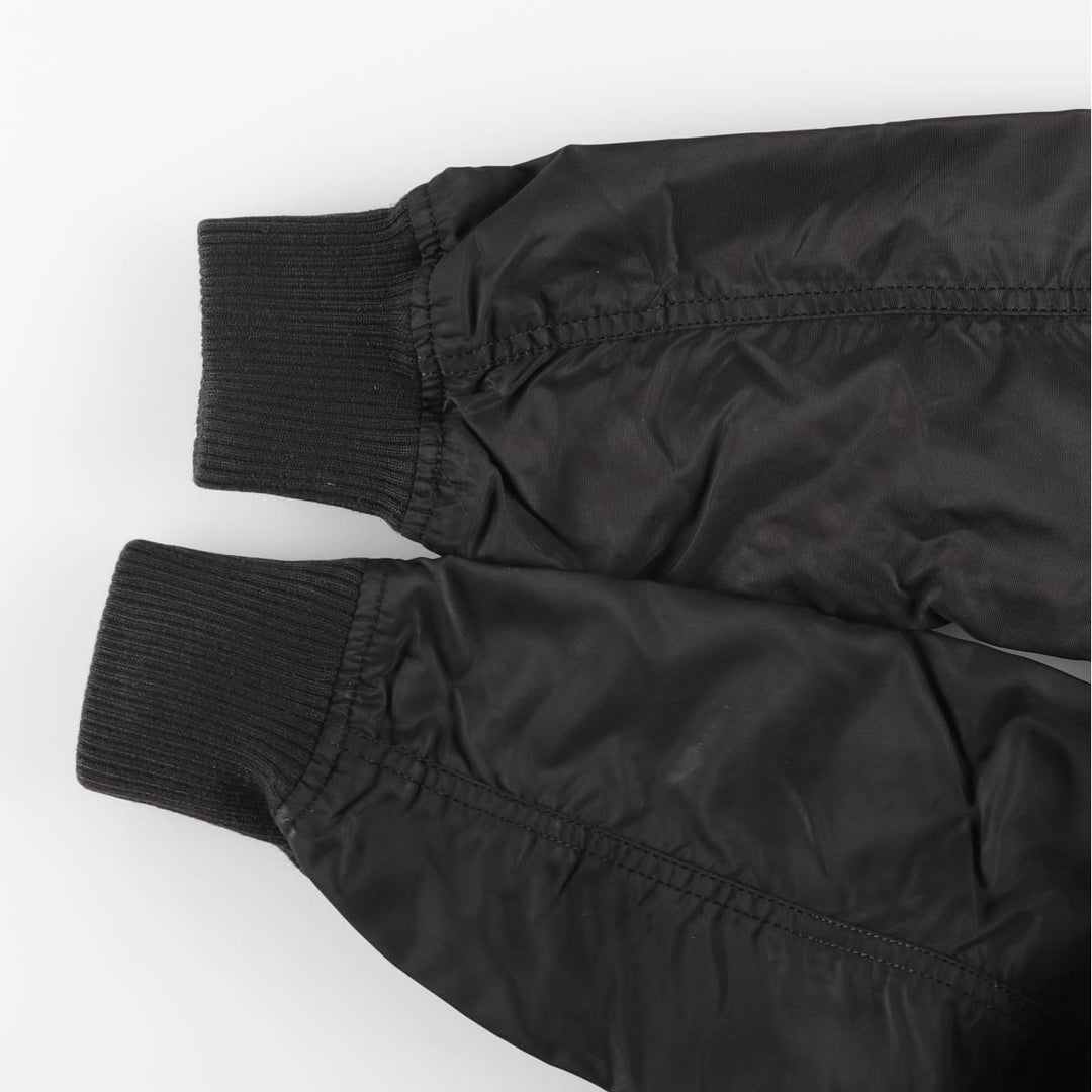 Alpha Industries MA-1 Type Military Flight Jacket, Men's Size M (Equivalent), Civilian Item Nylon black type Vintage Second Hand