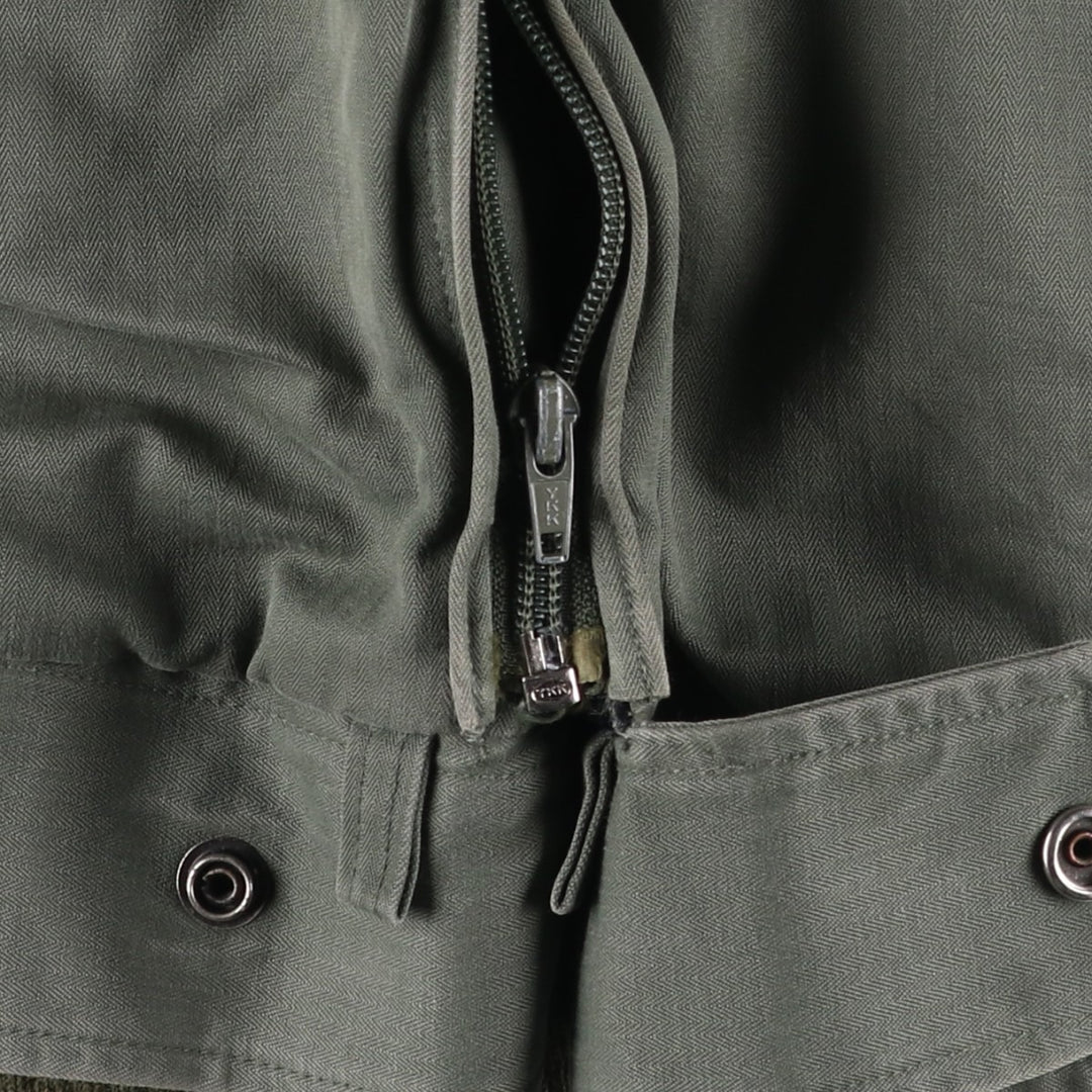 1980'S French Army Military Flight Jacket, Made in France, Size 116L (equivalent to Men's XL), Vintage unclear Khaki type Vintage Second Hand