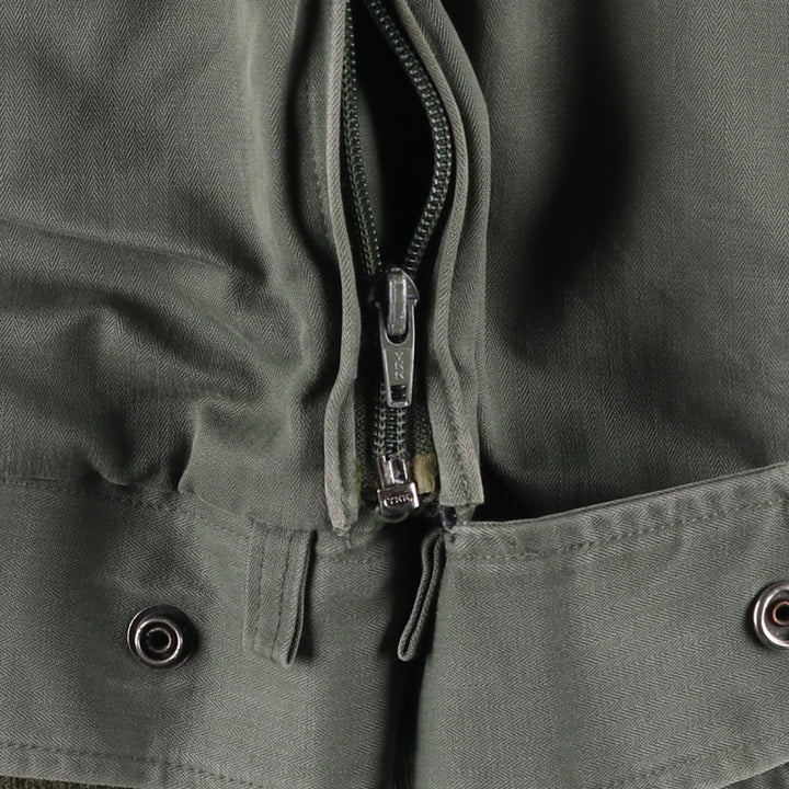 1980'S French Army Military Flight Jacket, Made in France, Size 116L (equivalent to Men's XL), Vintage unclear Khaki type Vintage Second Hand