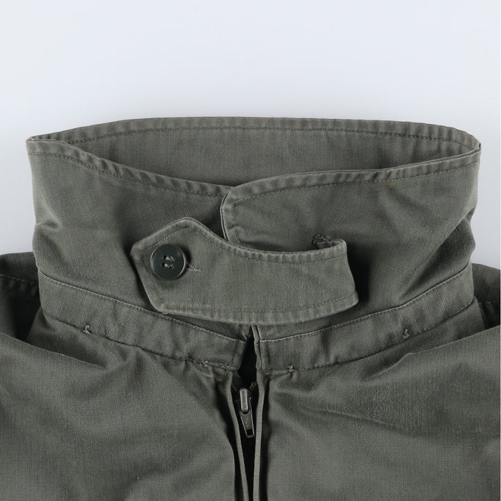 1980'S French Army Military Flight Jacket, Made in France, Size 116L (equivalent to Men's XL), Vintage unclear Khaki type Vintage Second Hand