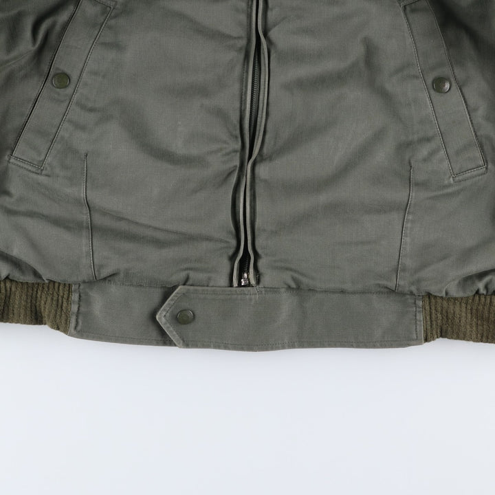 1980'S French Army Military Flight Jacket, Made in France, Size 116L (equivalent to Men's XL), Vintage unclear Khaki type Vintage Second Hand