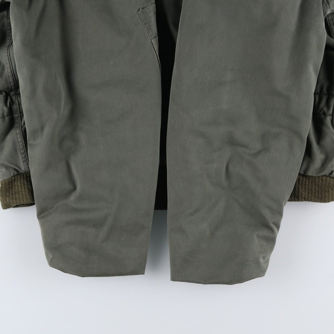 1980'S French Army Military Flight Jacket, Made in France, Size 116L (equivalent to Men's XL), Vintage unclear Khaki type Vintage Second Hand