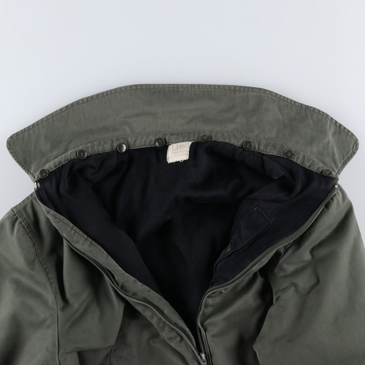 1980'S French Army Military Flight Jacket, Made in France, Size 116L (equivalent to Men's XL), Vintage unclear Khaki type Vintage Second Hand