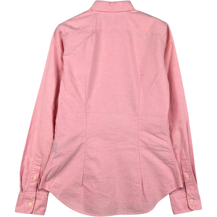Ralph Lauren SLIM FIT Long-Sleeve Button-Down Shirt (Women's Size S) cotton pink type Vintage Second Hand
