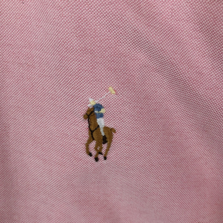 Ralph Lauren SLIM FIT Long-Sleeve Button-Down Shirt (Women's Size S) cotton pink type Vintage Second Hand