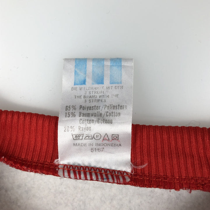 Vintage 90s-00'S Adidas logo sweatshirt, size M, men's polyester gray type Vintage Second Hand