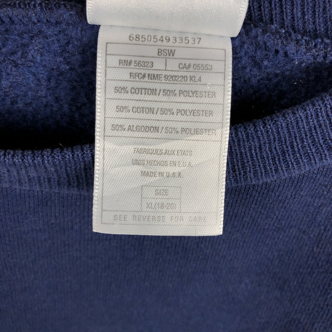 90'S Nike Logo Sweatshirt, Made in USA, Men's XL, Vintage cotton navy blue type Vintage Second Hand