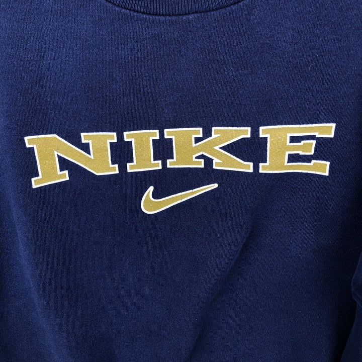 90'S Nike Logo Sweatshirt, Made in USA, Men's XL, Vintage cotton navy blue type Vintage Second Hand