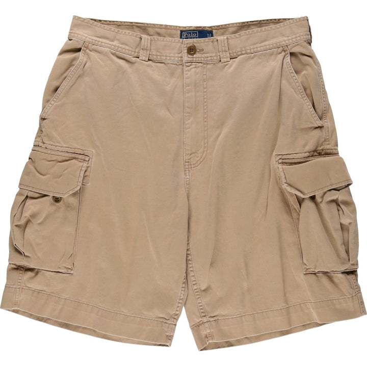 Ralph Lauren POLO by Ralph Lauren cargo shorts, half pants, men's size w36 cotton Beige type Vintage Second Hand