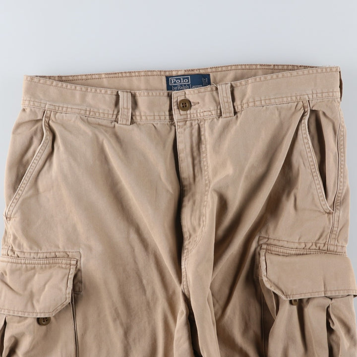 Ralph Lauren POLO by Ralph Lauren cargo shorts, half pants, men's size w36 cotton Beige type Vintage Second Hand