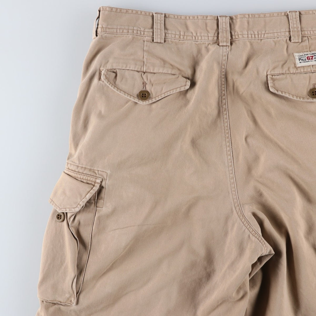 Ralph Lauren POLO by Ralph Lauren cargo shorts, half pants, men's size w36 cotton Beige type Vintage Second Hand