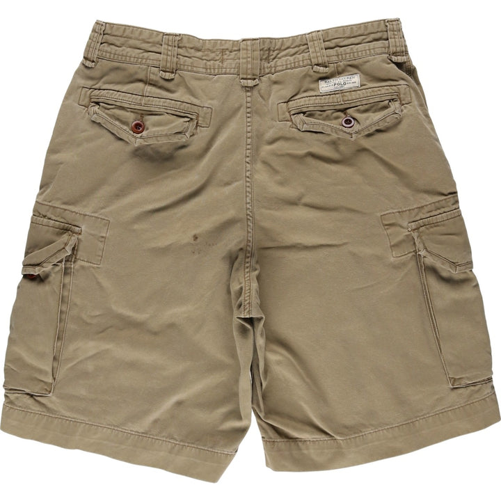Ralph Lauren POLO RALPH LAUREN cargo shorts, half pants, men's size w34 cotton Beige type Vintage Second Hand