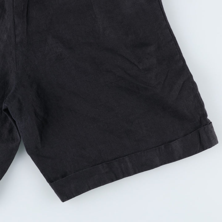 CORBIN Two-Pleat Shorts, Made in USA, Men's Size W30 (approx.), Vintage unclear black type Vintage Second Hand