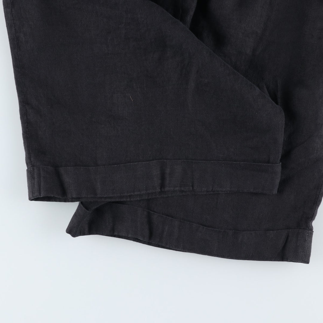 CORBIN Two-Pleat Shorts, Made in USA, Men's Size W30 (approx.), Vintage unclear black type Vintage Second Hand