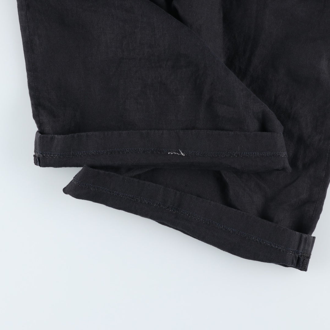 CORBIN Two-Pleat Shorts, Made in USA, Men's Size W30 (approx.), Vintage unclear black type Vintage Second Hand