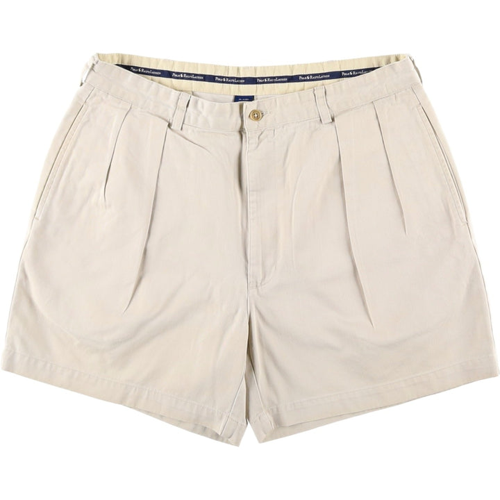 Ralph Lauren Polo Ralph Lauren ANDREW SHORT Two-Pleat Chino Shorts Men's W35 (approx.) cotton Beige type Vintage Second Hand