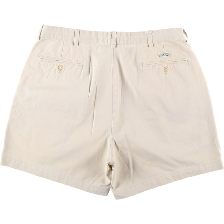 Ralph Lauren Polo Ralph Lauren ANDREW SHORT Two-Pleat Chino Shorts Men's W35 (approx.) cotton Beige type Vintage Second Hand