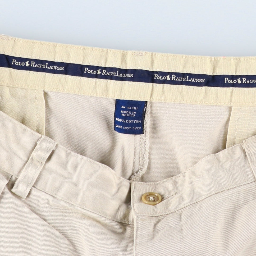 Ralph Lauren Polo Ralph Lauren ANDREW SHORT Two-Pleat Chino Shorts Men's W35 (approx.) cotton Beige type Vintage Second Hand