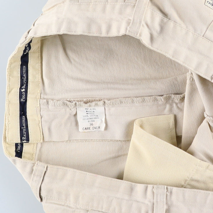 Ralph Lauren Polo Ralph Lauren ANDREW SHORT Two-Pleat Chino Shorts Men's W35 (approx.) cotton Beige type Vintage Second Hand
