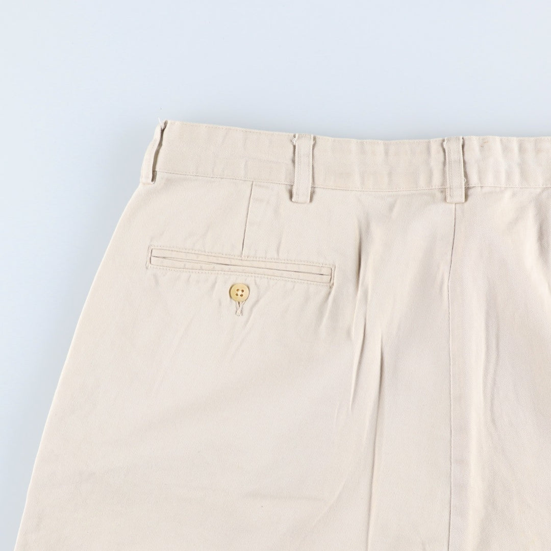 Ralph Lauren Polo Ralph Lauren ANDREW SHORT Two-Pleat Chino Shorts Men's W35 (approx.) cotton Beige type Vintage Second Hand