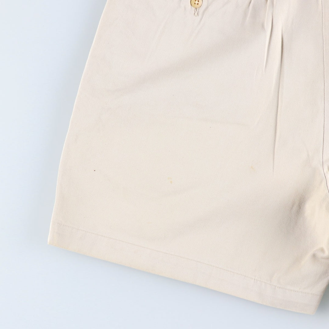 Ralph Lauren Polo Ralph Lauren ANDREW SHORT Two-Pleat Chino Shorts Men's W35 (approx.) cotton Beige type Vintage Second Hand