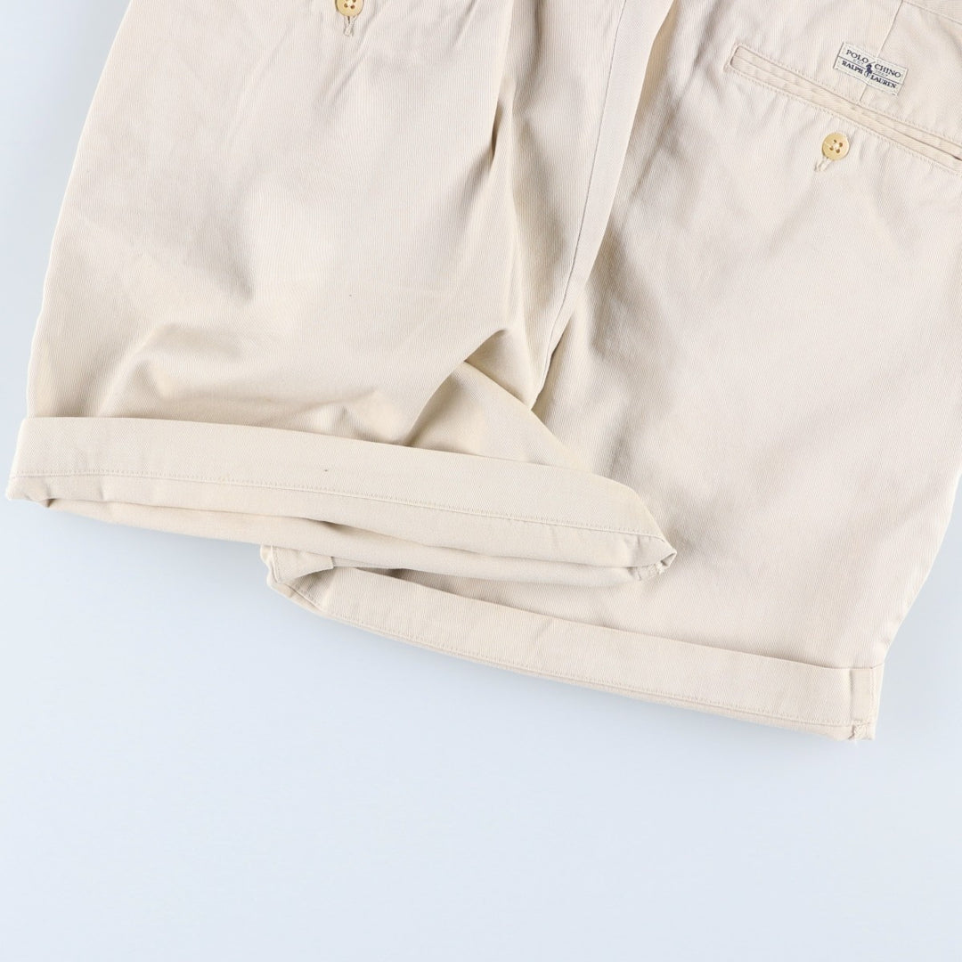Ralph Lauren Polo Ralph Lauren ANDREW SHORT Two-Pleat Chino Shorts Men's W35 (approx.) cotton Beige type Vintage Second Hand